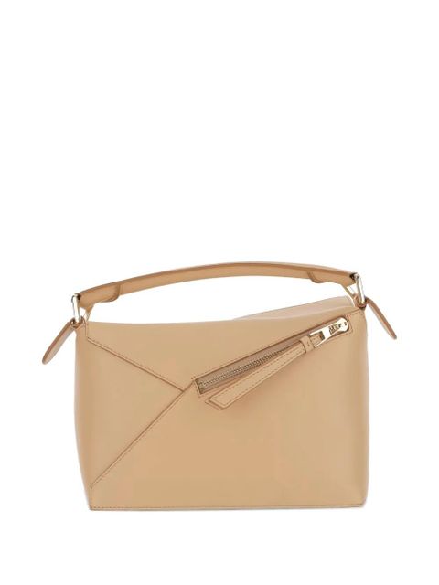 LOEWE Anagram geometric leather shoulder bag - Neutrals - zdjęcie produktu nr 2