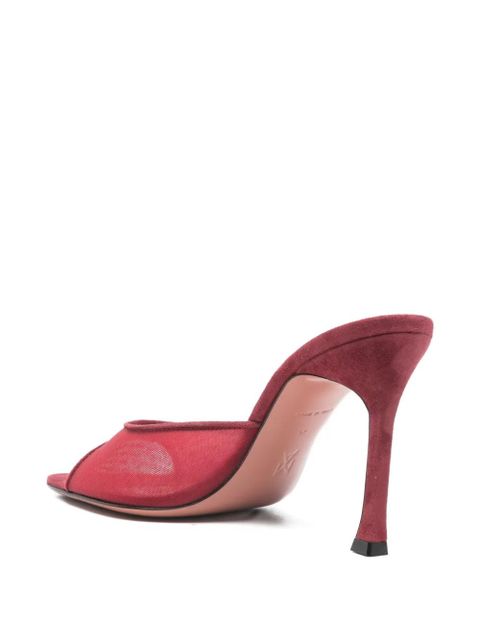 Amina Muaddi 95mm Alexia mules - Red