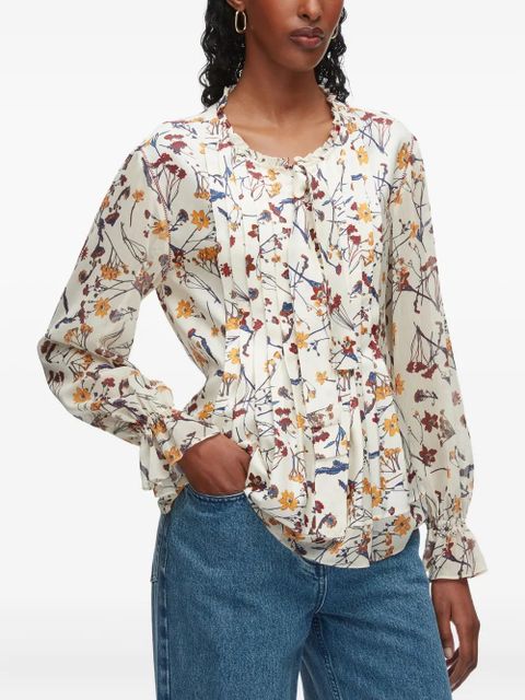 3.1 Phillip Lim ruffled floral-print blouse - Neutrals