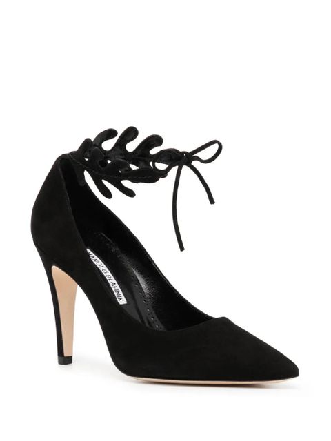 Manolo Blahnik Florettehi 100mm suede pumps - Black - zdjęcie produktu nr 2