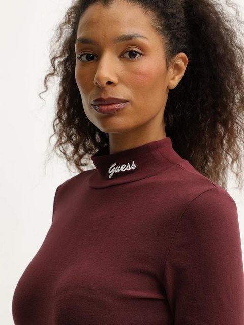 Guess sukienka ALBA kolor bordowy mini dopasowana V5BK04 KCBF1 - zdjęcie produktu nr 2