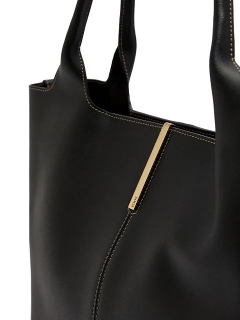 Tod's medium leather tote bag - Black - zdjęcie produktu nr 2