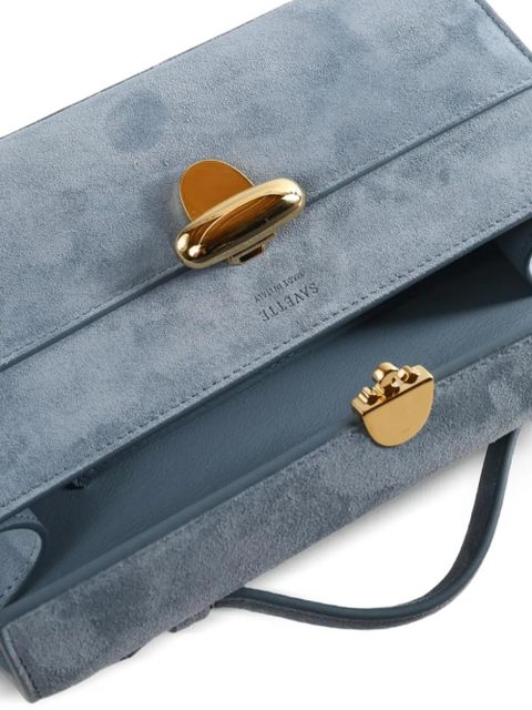 Savette Symmetry suede shoulder bag - Blue