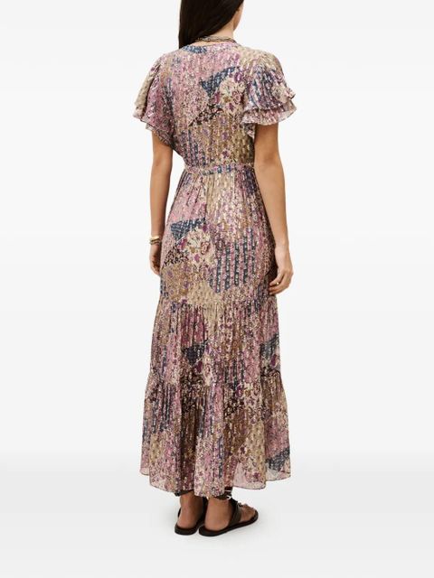 Ba&Sh Pareta V-neck floral-print dress - Pink