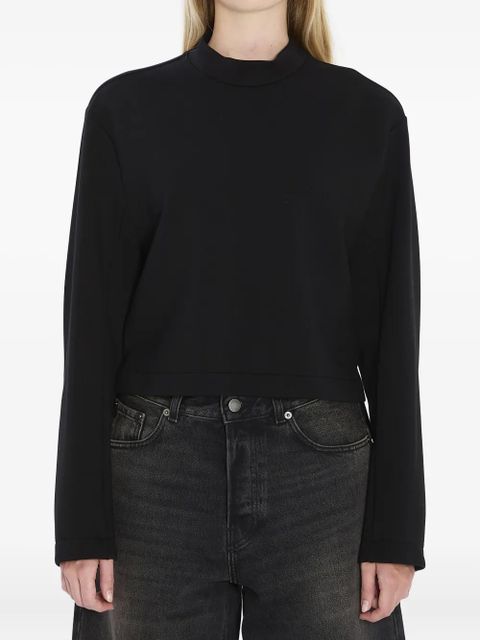 Moncler x EE72 by Edward Enninful logo-patch long-sleeve sweatshirt - Black - zdjęcie produktu nr 1