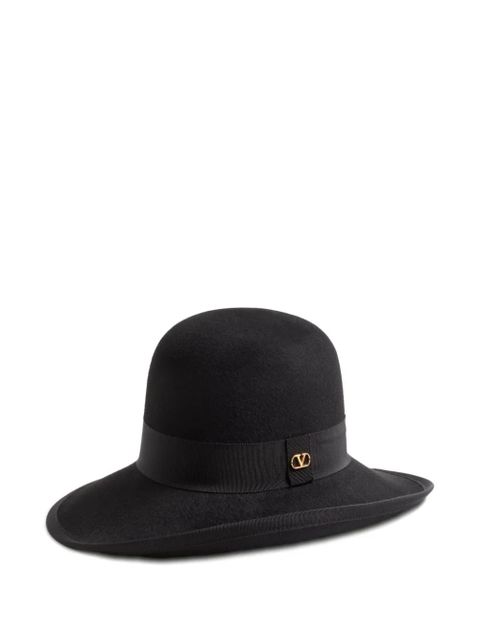 Valentino Garavani wide-brimmed felt hat - Black - zdjęcie produktu nr 1