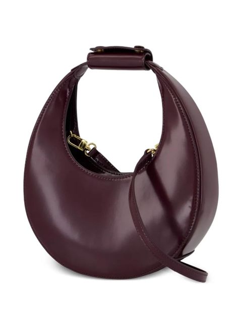 STAUD mini Moon crescent top-handle shoulder bag - Red