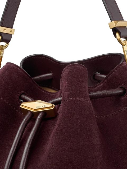 Jimmy Choo drawstring bon bon bucket shoulder bag - Purple