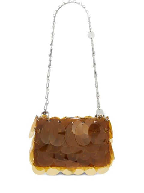 Rabanne disc-chain shoulder bag - Brown - zdjęcie produktu nr 1