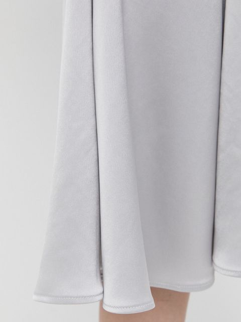 Trussardi spódnica kolor szary midi rozkloszowana