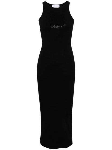 Blumarine racerback fine-ribbed maxi dress - Black - zdjęcie produktu nr 1