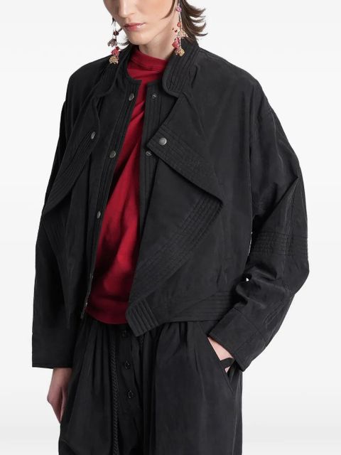 ISABEL MARANT Tricia snap-fastening jacket - Black