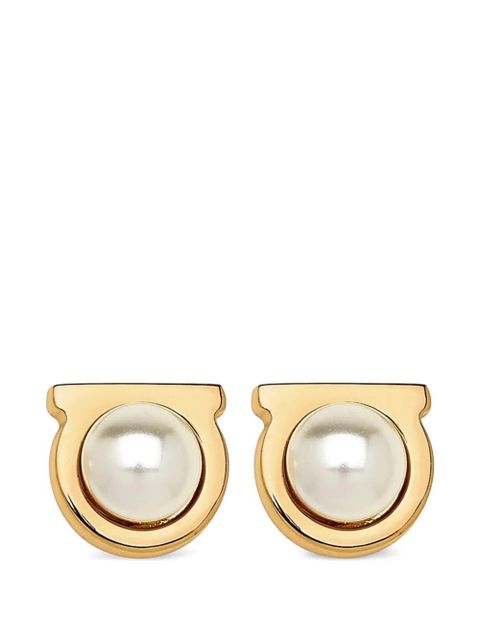 Ferragamo Gancini faux-pearl earrings - Gold - zdjęcie produktu nr 1