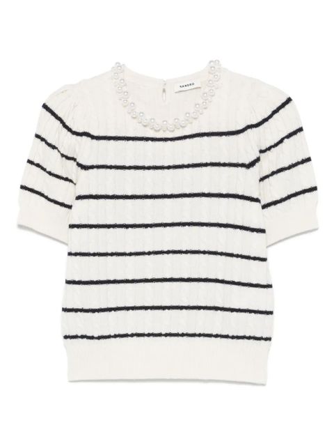 SANDRO striped T-shirt - Neutrals - zdjęcie produktu nr 1