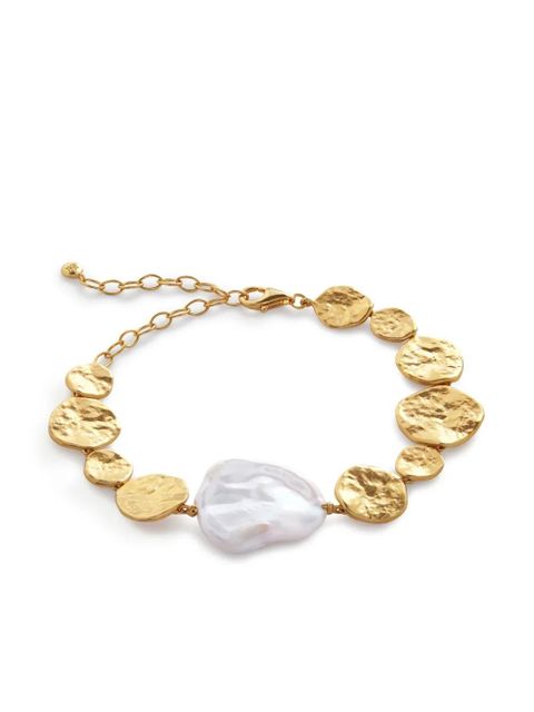 Monica Vinader Capri Keshi Pearl Disc bracelet - Gold - zdjęcie produktu nr 1