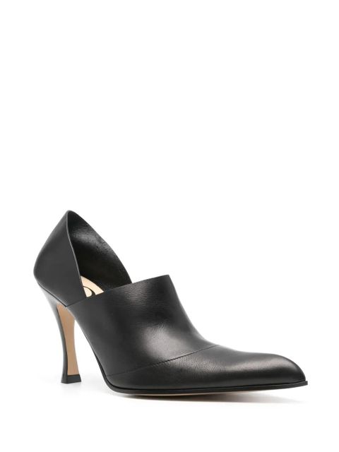LOEWE Comic 95mm leather pumps - Black - zdjęcie produktu nr 2