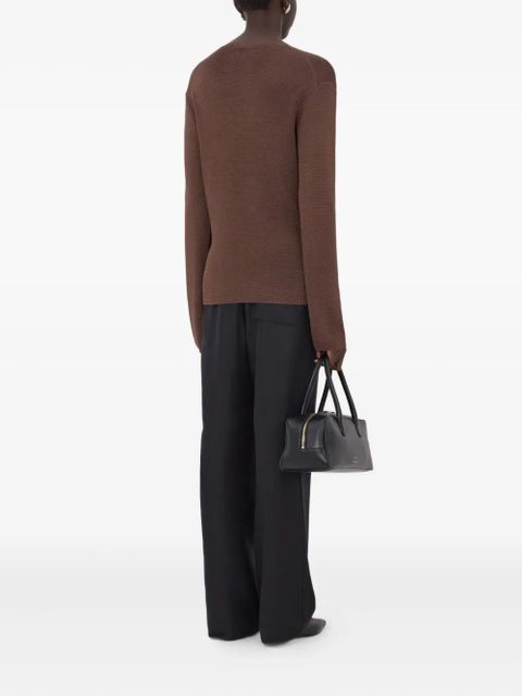 LouLou de Saison Saya V-neck jumper - Brown