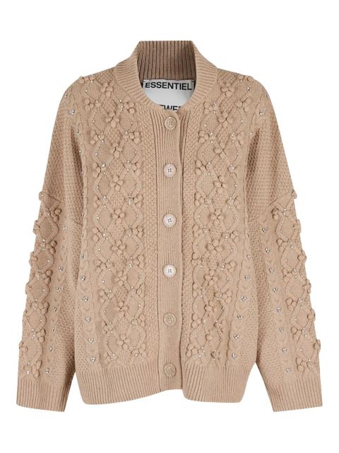Essentiel Antwerp embellished button cardigan - Neutrals - zdjęcie produktu nr 1