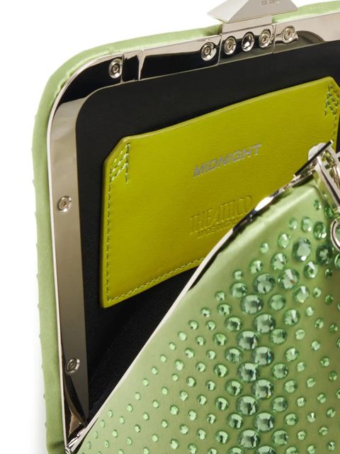 The Attico Midnight crystal-embellished clutch bag - Green - zdjęcie produktu nr 2