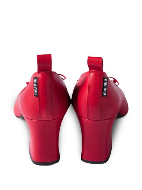 Miu Miu 65mm block-heel pumps - Red