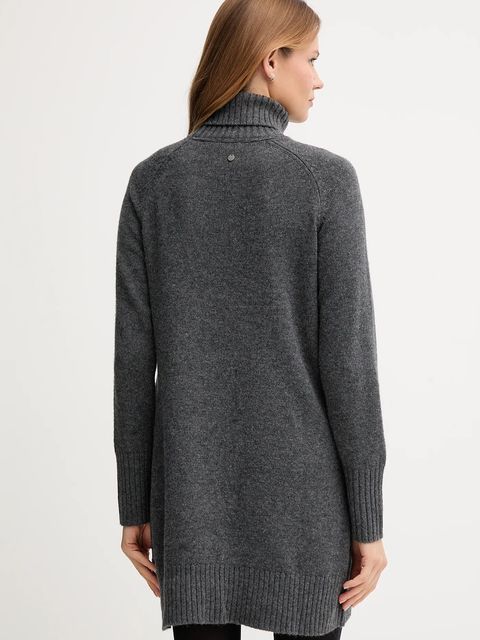 Pepe Jeans sukienka z dodatkiem wełny kolor szary mini oversize PL9537714