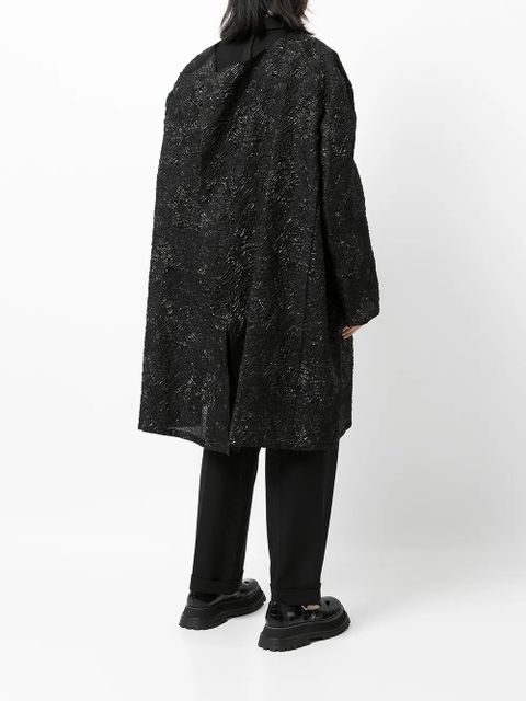 Comme Des Garçons midi single-breasted blazer - Black
