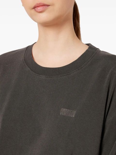 American Vintage Pymaz long-sleeved logo sweatshirt - Grey