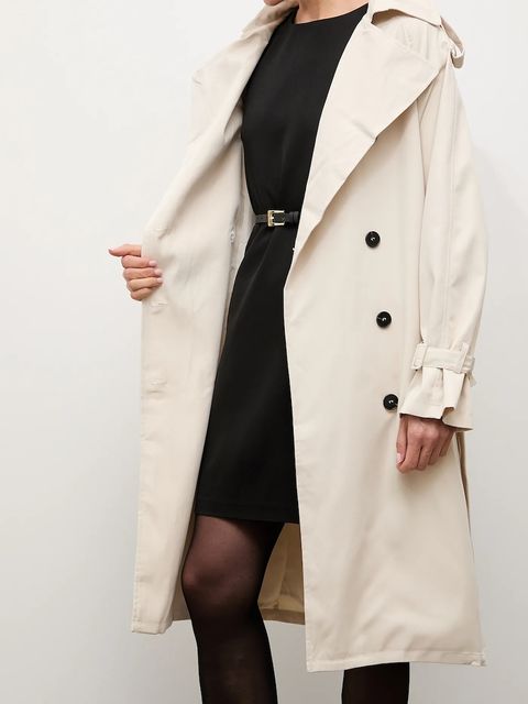 Answear.LAB trencz bawełniany kolor beżowy