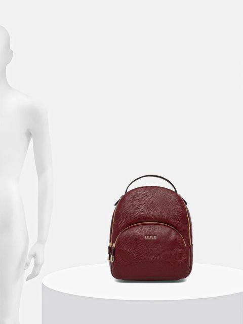 Liu Jo plecak damski kolor bordowy mały gładki AF5157.E0027