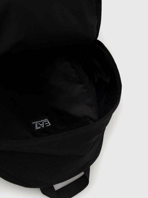 EA7 Emporio Armani plecak kolor czarny duży z nadrukiem
