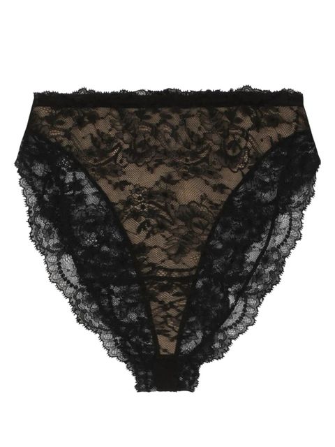 Dolce & Gabbana floral-lace briefs - Black - zdjęcie produktu nr 2