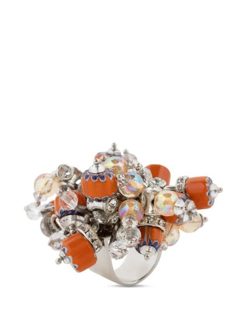DRIES VAN NOTEN beaded ring - Silver