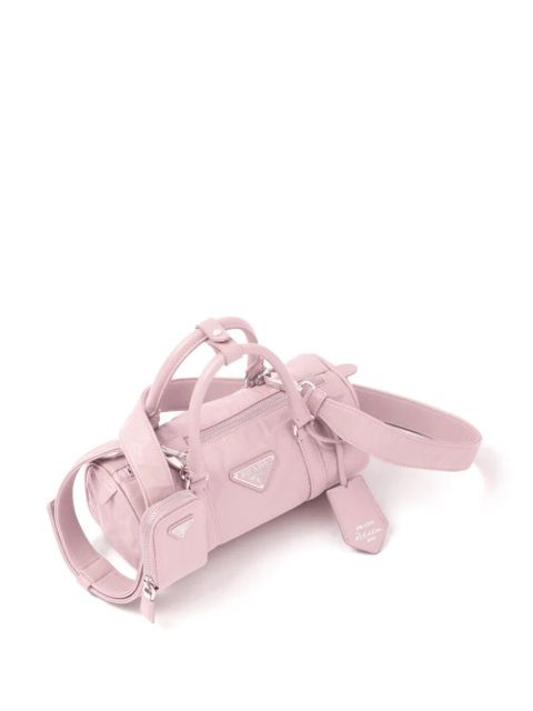 Prada logo-plaque tote bag - Pink
