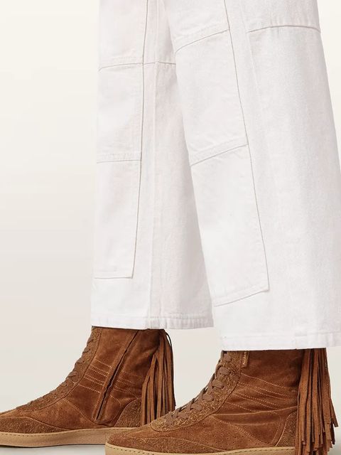 AllSaints buty zamszowe Louise Fringe Ht