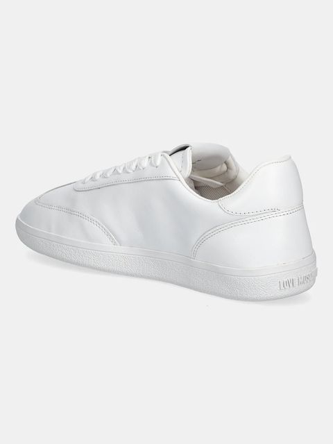 Love Moschino sneakersy skórzane damskie kolor biały JA15112G1NIA0100