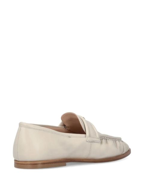PINKO logo-plaque loafers - Neutrals
