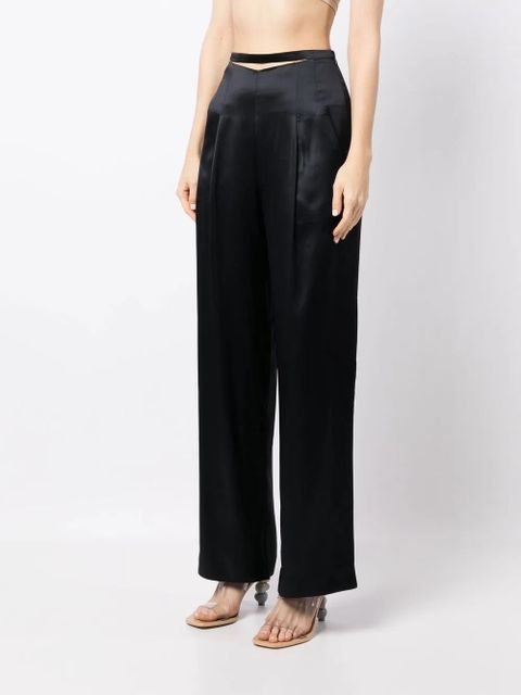 Cult Gaia Tash wide-leg trousers - Black