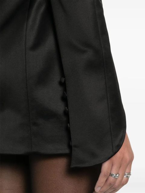 KHAITE Tate satin mini dress - Black