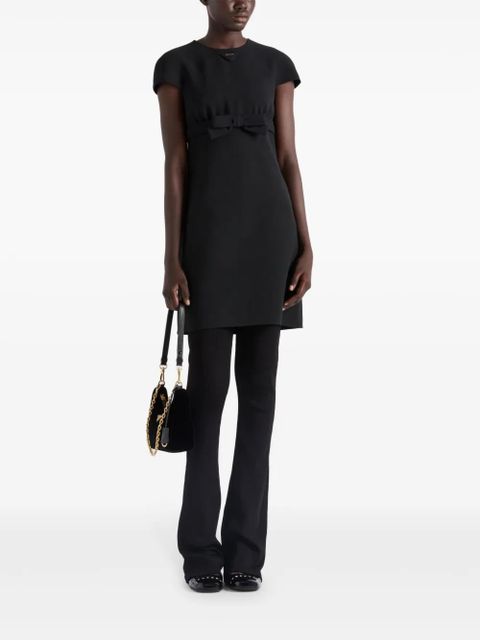 Prada sablé mini dress - Black