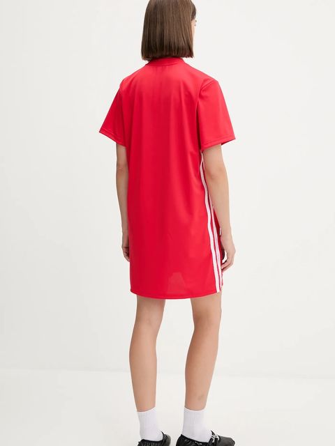 adidas sukienka kolor czerwony mini prosta JZ8131