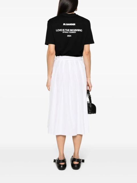 Jil Sander logo-print cotton T-shirt - Black