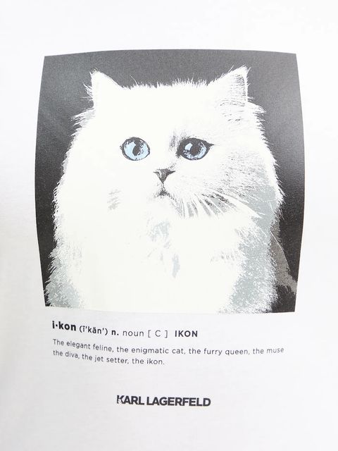 Karl Lagerfeld t-shirt bawełniany damski kolor biały B1W17019