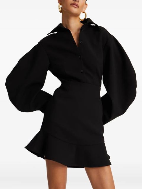 ROTATE BIRGER CHRISTENSEN balloon-sleeve shirt - Black - zdjęcie produktu nr 2