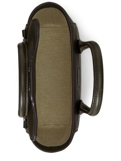 Lauren Ralph Lauren torebka skórzana kolor zielony 431969349