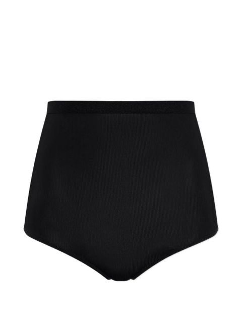 MM6 Maison Margiela ribbed high-waisted briefs - Black - zdjęcie produktu nr 1