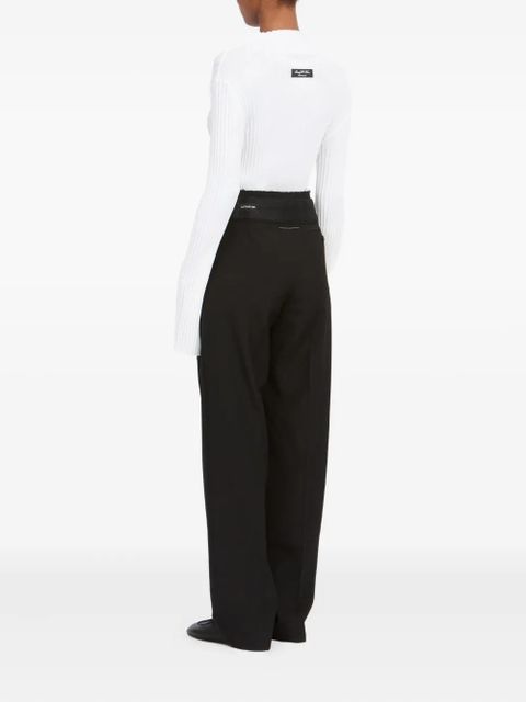 MM6 Maison Margiela cross-over tailored trousers - Black