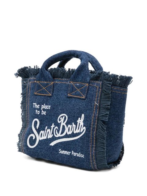 MC2 Saint Barth mini Vanity denim tote bag - Blue - zdjęcie produktu nr 2