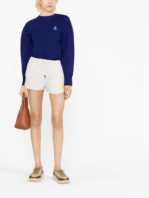 MARANT ÉTOILE Mifa logo-print track shorts - Neutrals - zdjęcie produktu nr 2