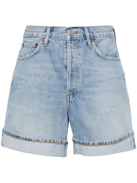 AGOLDE Dame high-waisted denim shorts - Blue - zdjęcie produktu nr 1