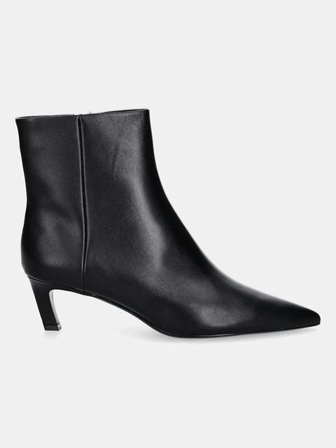Calvin Klein botki skórzane ESS KITTEN HEEL ANKLE BOOT - zdjęcie produktu nr 1
